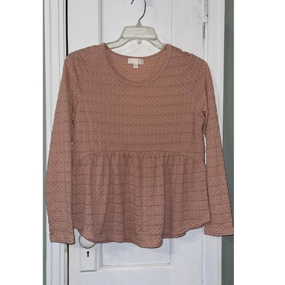 Women's Pink Long Sleeve Top - Picture 1 of 4